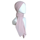 Premium quality Neutral Blush chiffon hijab scarf | Maxi Mauve Pink chiffon hijab | Lina Zibdeh