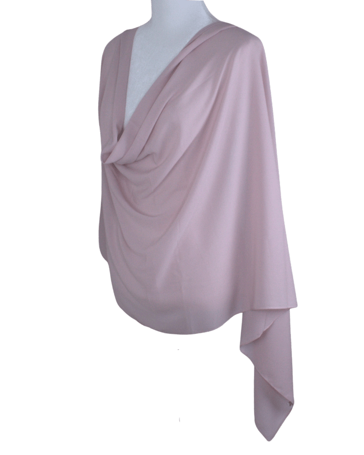 Premium quality Neutral Blush chiffon hijab scarf | Maxi Mauve Pink chiffon hijab | Lina Zibdeh