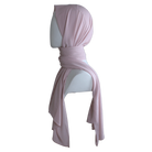 High-end Neutral Blush chiffon hijab scarf | Maxi Mauve Pink chiffon hijab | Lina Zibdeh