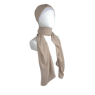 High-end Beige chiffon hijab scarf | Maxi basic neutral chiffon hijab | Lina Zibdeh