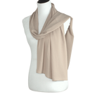 High-end Beige chiffon hijab scarf | Maxi basic neutral chiffon hijab | Lina Zibdeh