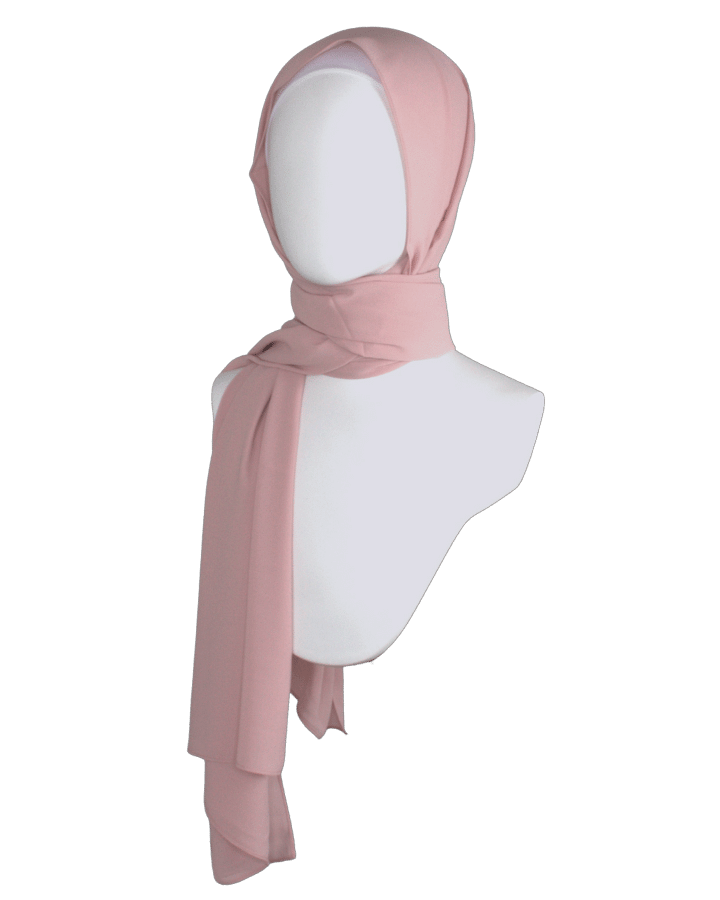 High-end Salmon chiffon hijab scarf | Maxi somo chiffon hijab | Lina Zibdeh