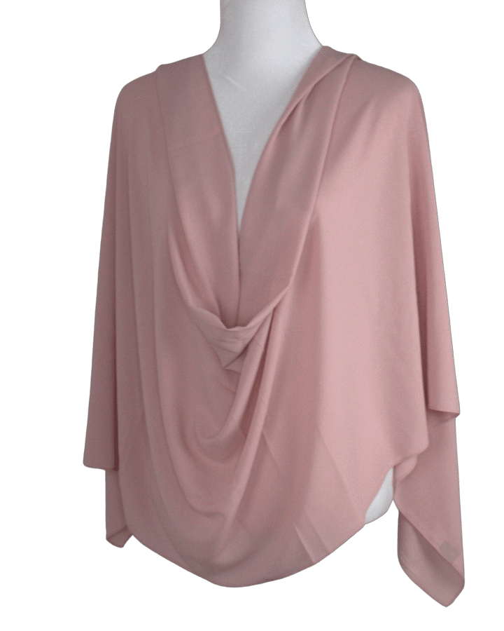 High-end Salmon chiffon hijab scarf | Maxi somo chiffon hijab | Lina Zibdeh