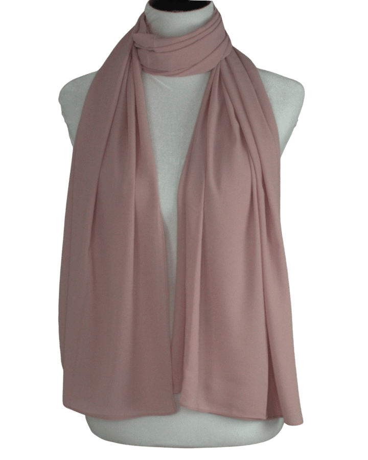 High-end Salmon chiffon hijab scarf | Maxi somo chiffon hijab | Lina Zibdeh
