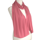 Premium quality Coral Pink chiffon hijab scarf | Maxi Coral Pink chiffon hijab | Lina Zibdeh