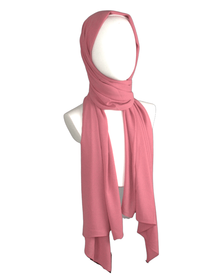 Premium quality Coral Pink chiffon hijab scarf | Maxi Coral Pink chiffon hijab | Lina Zibdeh