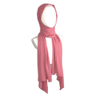 Premium quality Coral Pink chiffon hijab scarf | Maxi Coral Pink chiffon hijab | Lina Zibdeh