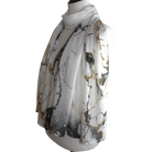 Marble Chiffon Hijab Scarf for special occasions | Metallic Gold Silver Hijab | Lina Zibdeh