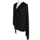 Bamboo Jersey Hijab Black - Maxi Size Premium Quality