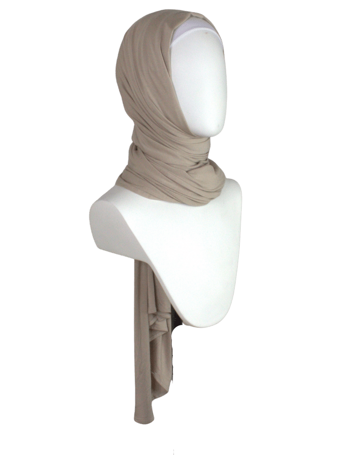 Bamboo Jersey Hijab Neutral - Maxi Size