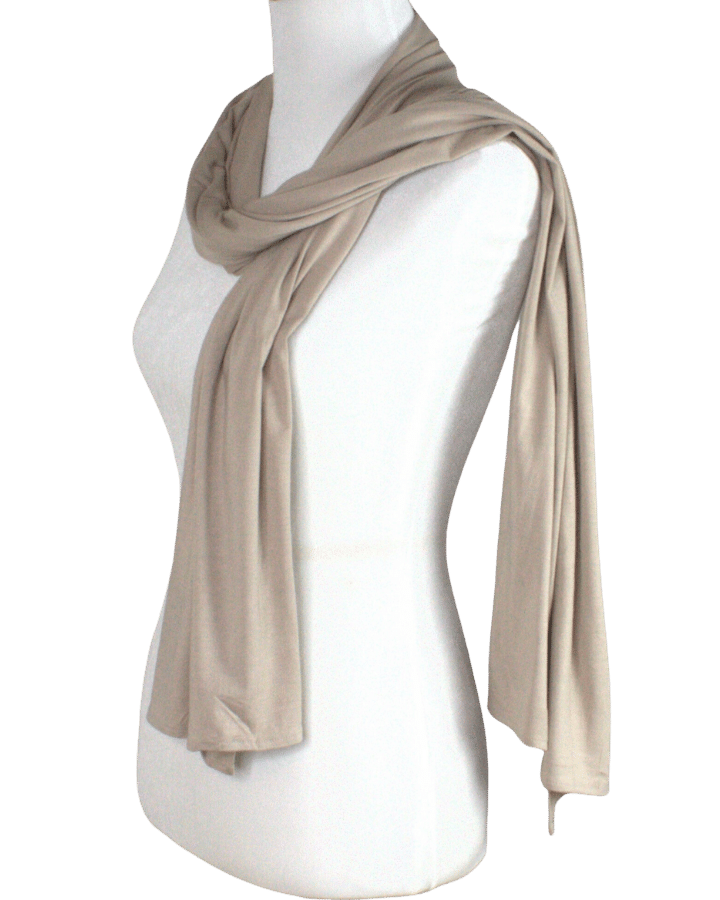 Bamboo Jersey Hijab Neutral - Maxi Size