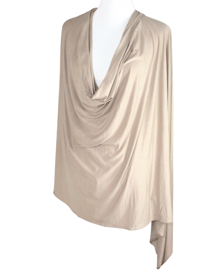 Bamboo Jersey Hijab Neutral - Maxi Size (But Not Bulky!)
