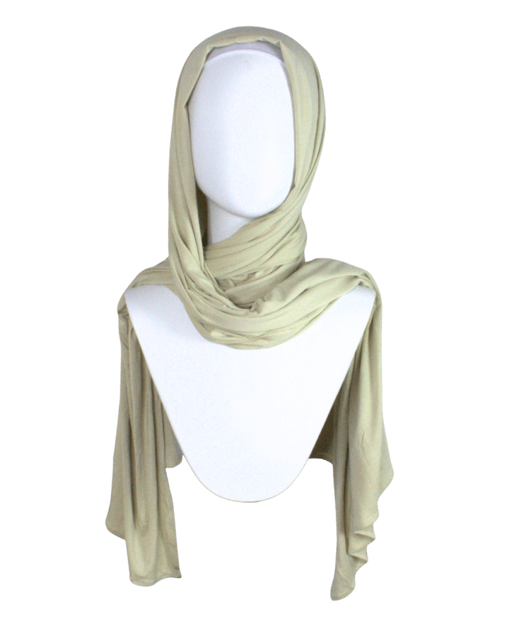 Bamboo Jersey Hijab LemonGrass  - Maxi (But Not Bulky!)