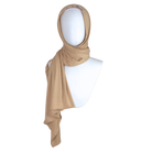 Bamboo Jersey Hijab Honey Beige - Maxi Size