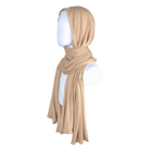 Bamboo Jersey Hijab Honey Beige - Maxi Size (But Not Bulky!)