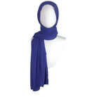 Bamboo Jersey Hijab Purple Blue  - Maxi Size Premium Quality