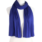 Periwinkle hijab scarf that you'll wear on repeat. Bamboo Jersey Hijab Violet Blue  - Maxi Size (But Not Bulky!)