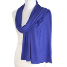 Bamboo Jersey Hijab Violet Blue  - Maxi Size (But Not Bulky!)