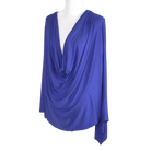 Bamboo Jersey Hijab Purple Blue  - Maxi Size (But Not Bulky!)