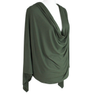 Bamboo Jersey Hijab Olive Green  - Maxi size (But Not Bulky!)
