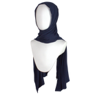 Bamboo Jersey Hijab Navy Blue - Maxi Size (But Not Bulky!!)