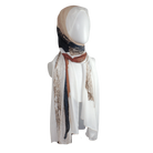 Hijab scarf that feels and looks luxurious. Designer scarf for modest fashion | Lina Zibdeh