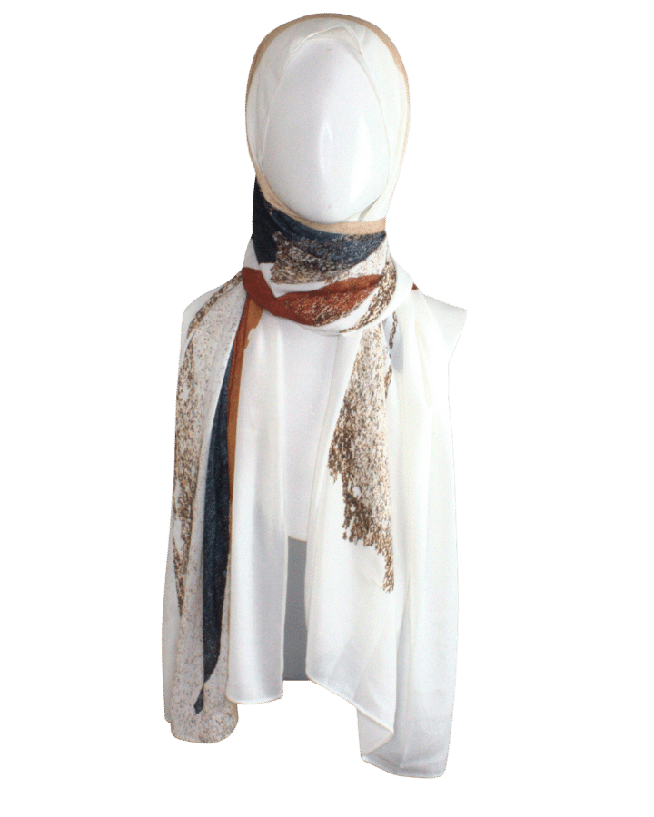 Designer printed hijab scarf to match more modest outfits | Lina Zibdeh