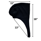Satin Lined Silver Tie-Back Hijab Cap - NEW