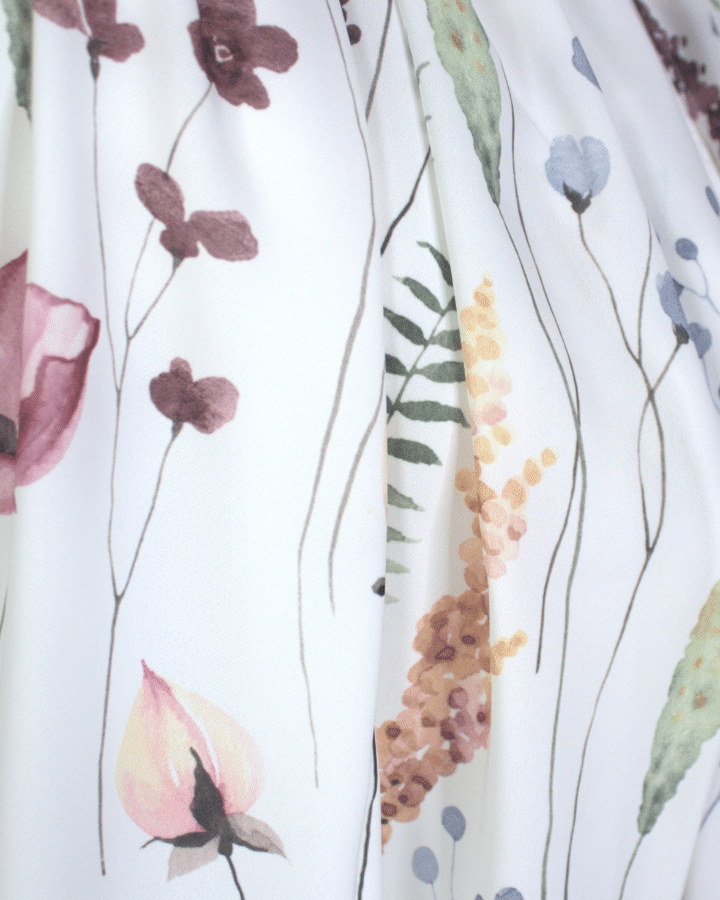 A Floral Meadow Premium Soft Crepe Chiffon Hijab -NEW