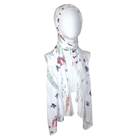 A Floral Meadow Premium Soft Crepe Chiffon Hijab -NEW