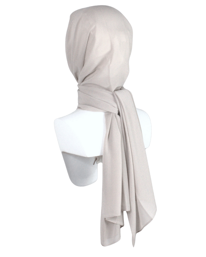 Whispering Breeze Crinkle Chiffon Hijab! Neutral Sand Beige