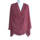 Whispering Breeze Crinkle Chiffon Hijab! Mauve Red