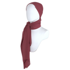 Whispering Breeze Crinkle Chiffon Hijab! Mauve Red