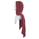 Whispering Breeze Crinkle Chiffon Hijab! Mauve Red