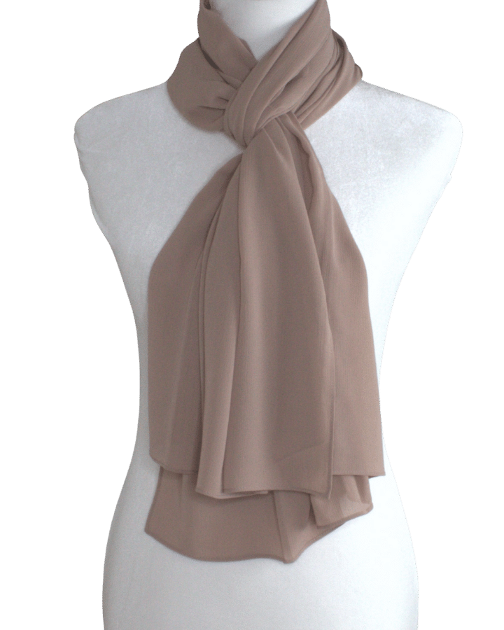 Whispering Breeze Crinkle Chiffon Hijab! Everyday Neutral Beige