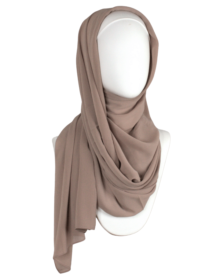 Whispering Breeze Crinkle Chiffon Hijab! Everyday Neutral Beige