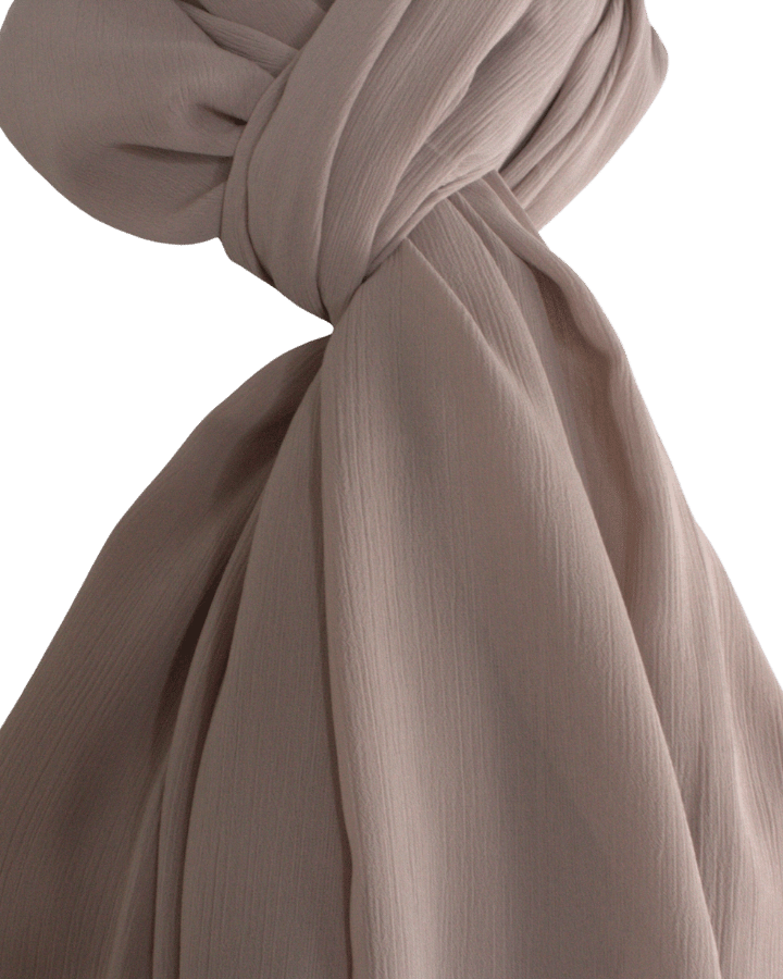 Whispering Breeze Crinkle Chiffon Hijab! Everyday Neutral Beige