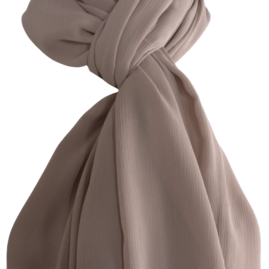 Whispering Breeze Crinkle Chiffon Hijab! Everyday Neutral Beige