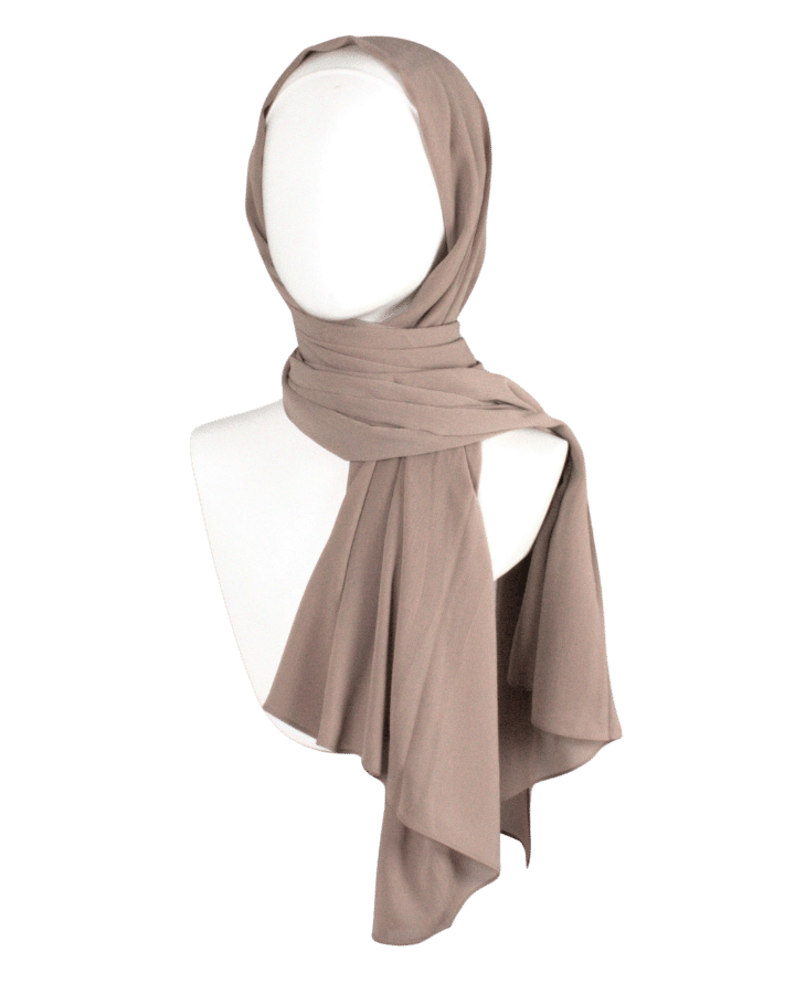 Whispering Breeze Crinkle Chiffon Hijab! Everyday Neutral Beige