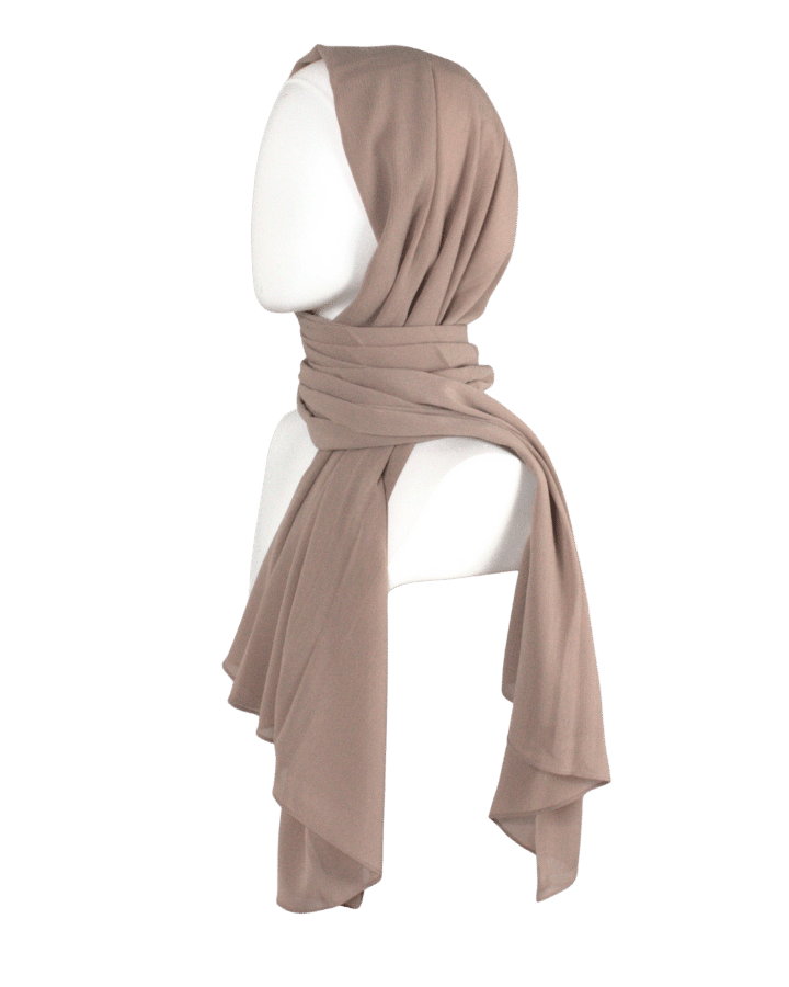 Whispering Breeze Crinkle Chiffon Hijab! Everyday Neutral Beige
