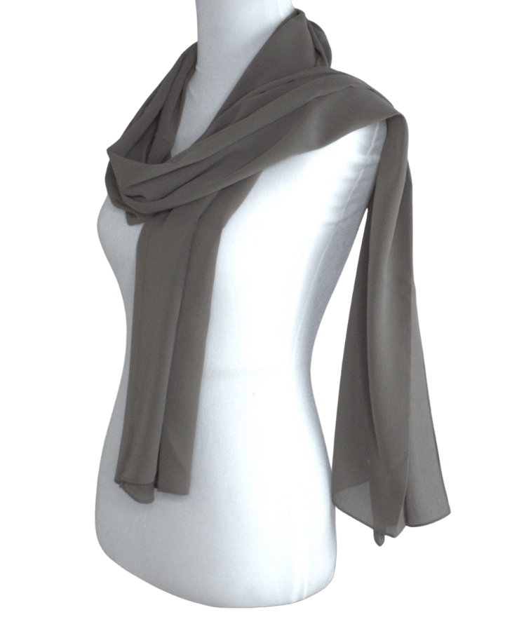 Whispering Breeze Crinkle Chiffon Hijab! Olive Brown Hijab