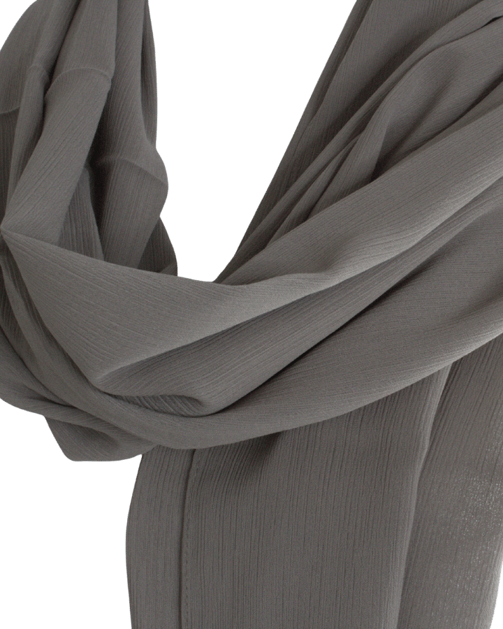 Whispering Breeze Crinkle Chiffon Hijab! Olive Brown Hijab