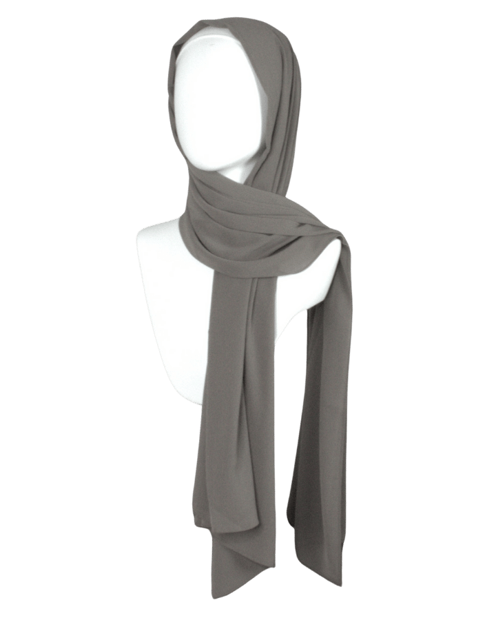 Whispering Breeze Crinkle Chiffon Hijab! Olive Brown Hijab