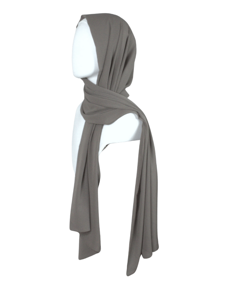 Whispering Breeze Crinkle Chiffon Hijab! Olive Brown Hijab