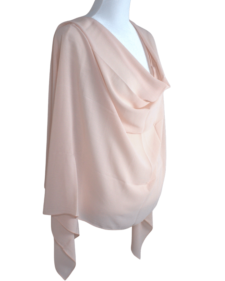 Whispering Breeze Crinkle Chiffon Hijab! Everyday Peach Blush