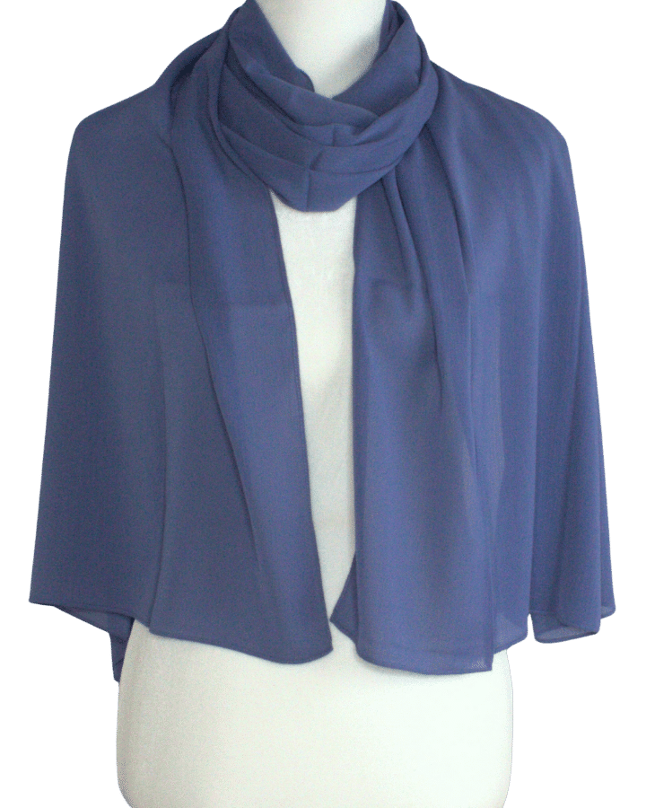 Whispering Breeze Crinkle Chiffon Hijab! Magical Blue
