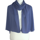 Whispering Breeze Crinkle Chiffon Hijab! Magical Blue