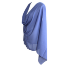 Whispering Breeze Crinkle Chiffon Hijab! Magical Blue