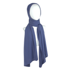 Whispering Breeze Crinkle Chiffon Hijab! Magical Blue