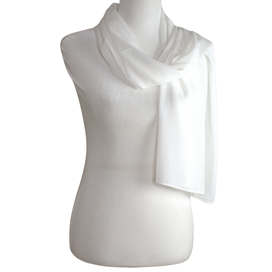 Whispering Breeze Crinkle Chiffon Hijab! Cream